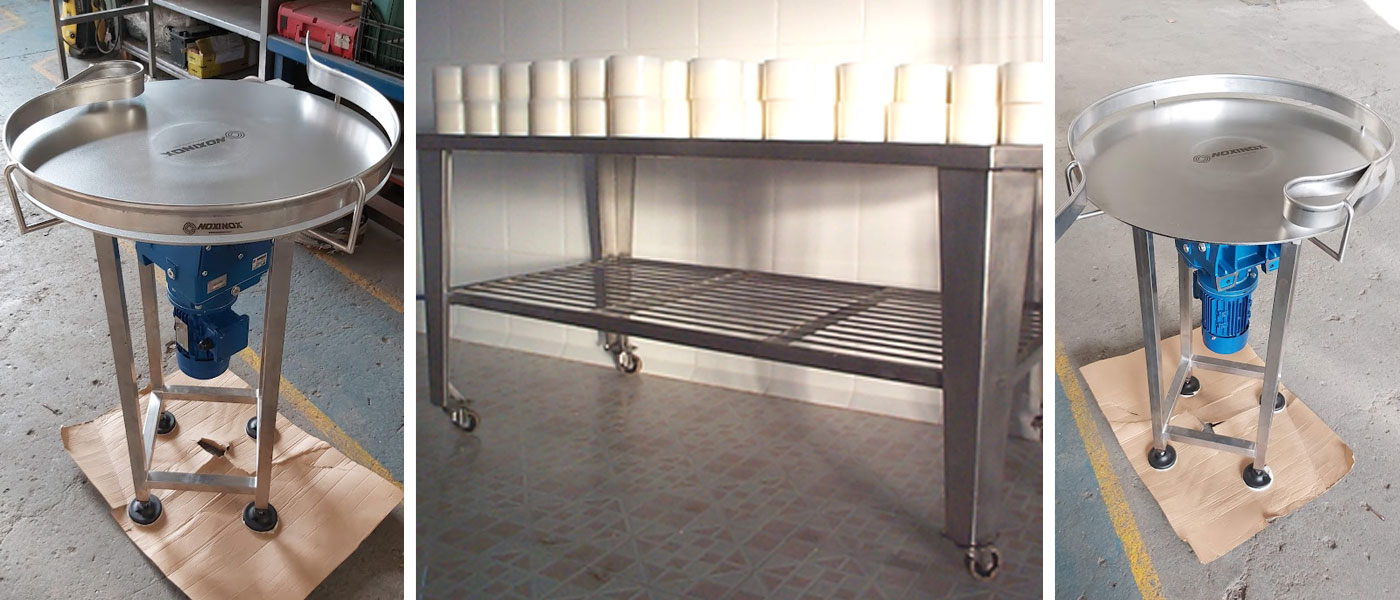 fabricacion mesas de trabajo sector lacteo
